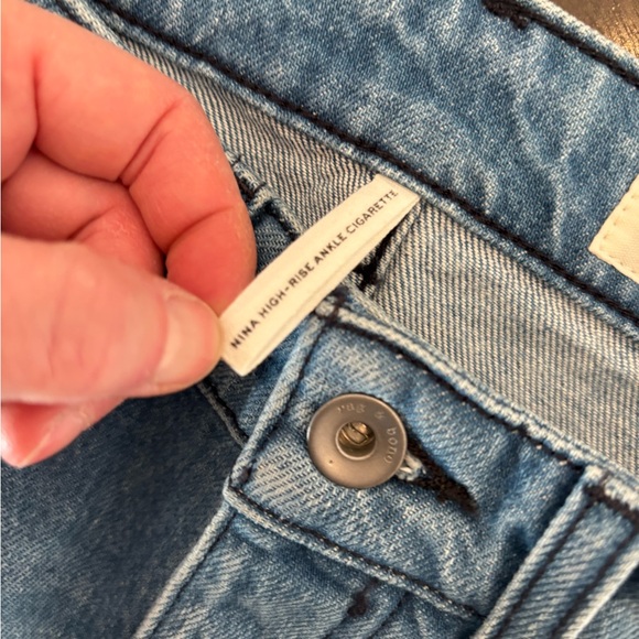 Rag and Bone Women's Blue Jeans High Rise Ankle Cigarette 25 - Picture 6 of 7